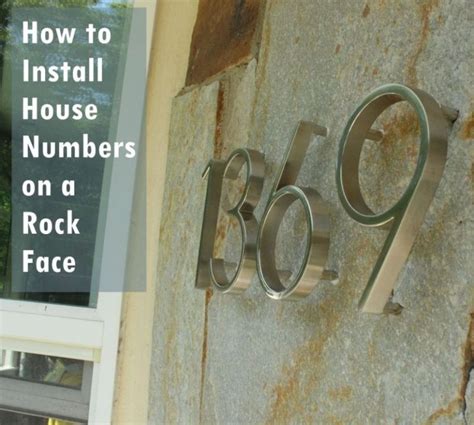 how to put house numbers on metal siding|how to install house numbers.